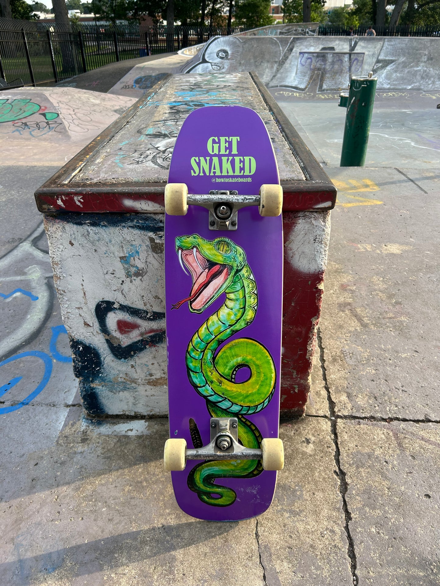 The Snake Shaped 9" How To Skateboards Deck
