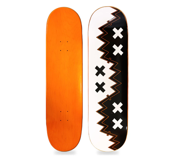Dxxdle Skateboards Orange Ying Yang Deck