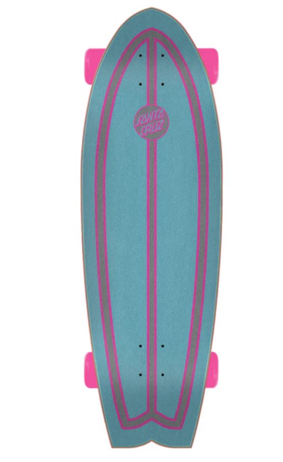 8.8" Prismatic Dot Santa Cruz Shark Cruiser