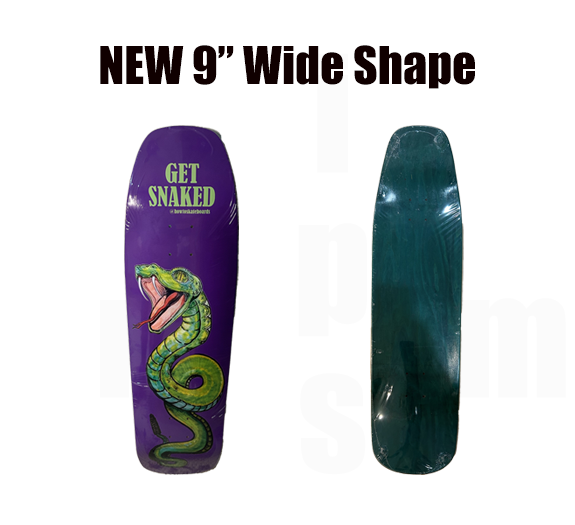 The Snake Shaped 9" How To Skateboards Deck