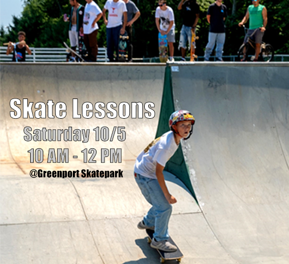 Group Skate Lessons October 5th At Greenport Skatepark