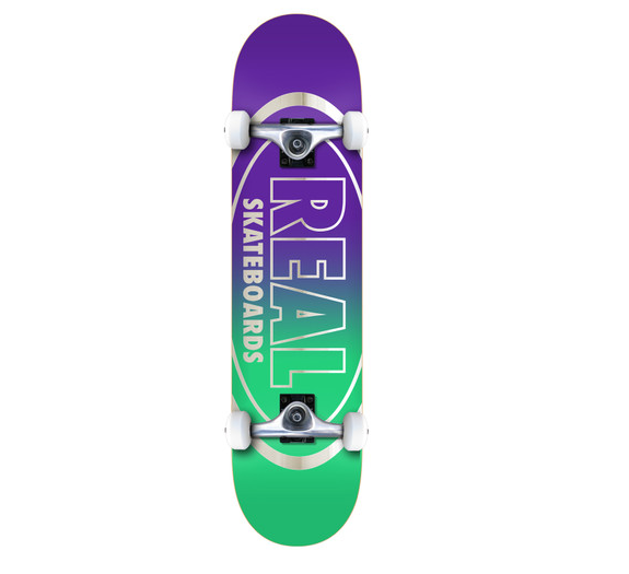 Real Complete Golden Oval Outliners Purple/Teal 8.0"