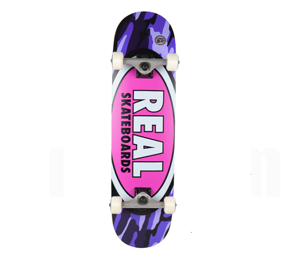 Real Complete Oval Camo Purple 8.0" Factory Assembled
