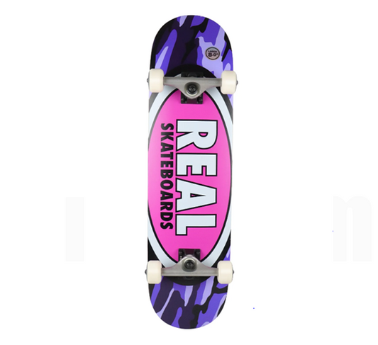 Real Complete Oval Camo Purple 8.0" Factory Assembled